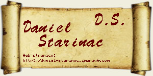 Daniel Starinac vizit kartica